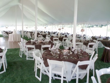Milwaukee wedding tent, tables, chair rentals