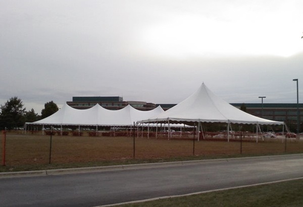 Company picnic event tent rental in Germantown