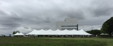 Pole tent rental at Wisconsin event braving threatening weather