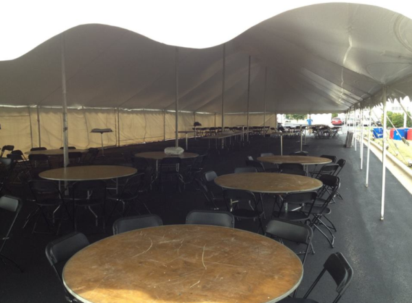 Pole tent rental in Fitchburg, Wisconsin