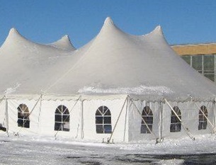 Heated tent rental in Racine Wisconsin