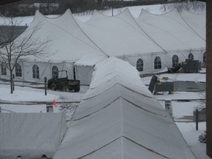 Large winter event tent rental in Wisconsin