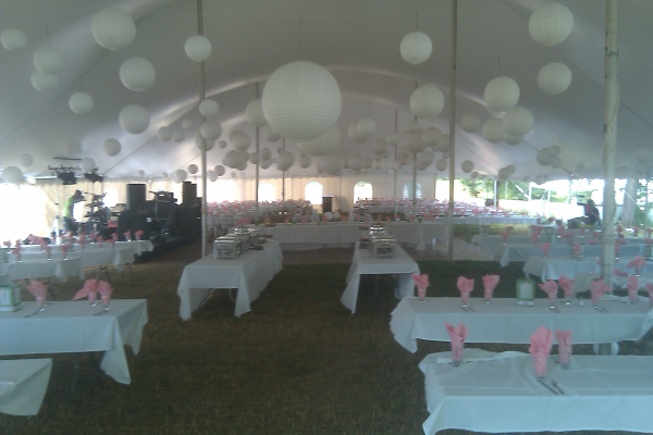 Wedding tent rental in Lake Mills, Wisconsin