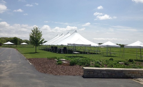 Party tent rental in Sussex, Wisconsin