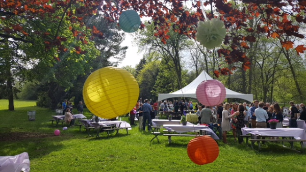 Party tent rental at Hoyt Park in Wauwatosa