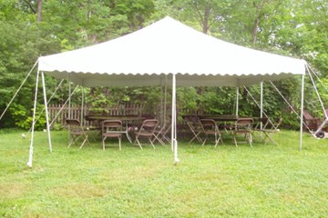 20 by 20 foot White Tent