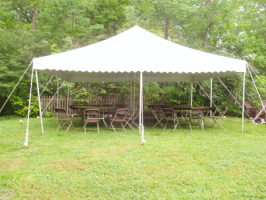 20 by 20 foot White Tent