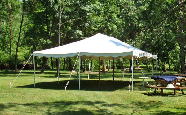20 by 30 foot White Tent