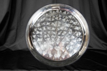 25" Round Stainless Tray