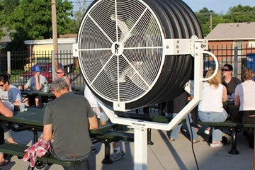 Pedestal Fan, Premium White 36"