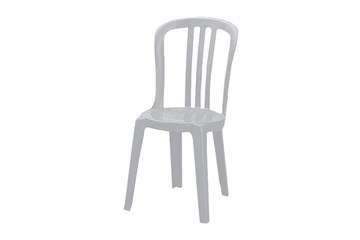 Bistro stacking white resin