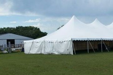 Tent Sides, per 20ft section (Solid White)
