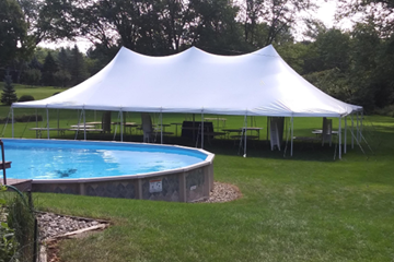30 by 60 foot Tent Layout