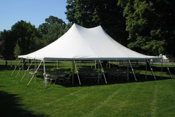 30 by 40 foot White Tent