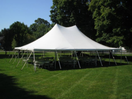 30 by 40 foot White Tent