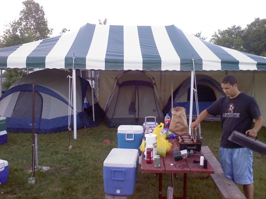 Striped Party Tent Rental Grafton