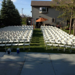 Chair Rentals for Backyard Wedding Ceremony in Wauwatosa