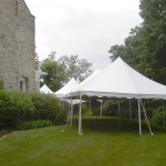 White wedding tent rental in Fox Point, Wisconsin
