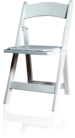 White Folding Chair for Rent